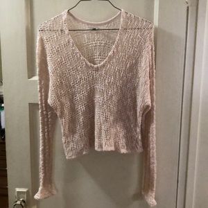 Loose Knit Cropped Sweater
